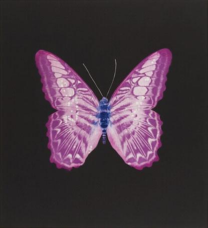Damien Hirst:The Souls on Jacob's Ladder Take Their Flight (Large Purple/White Butterfly) 