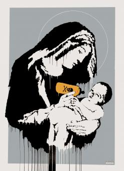 Banksy:Virgin Mary (Toxic Mary) 