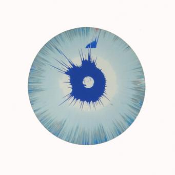 Damien Hirst:Spin (White and Blue)