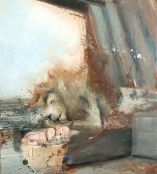 Nicola Pucci:Lion with Baby